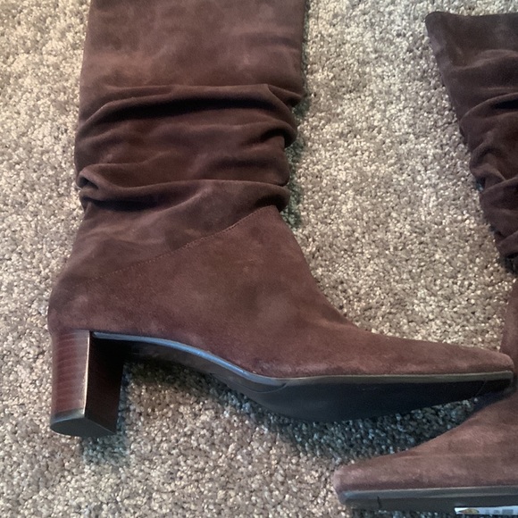NWT No Box Talbots Brown Suede Boots Size 7.5 - Picture 12 of 16